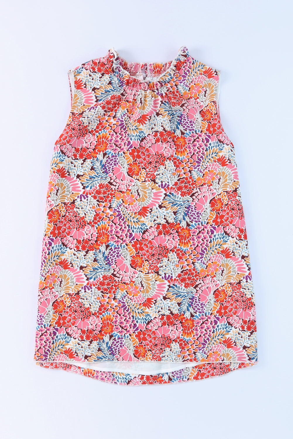 Multicolor Floral Print Relaxed Tank Top