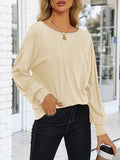 Women's Tunic Tops Pleated Crew Neck Shirts