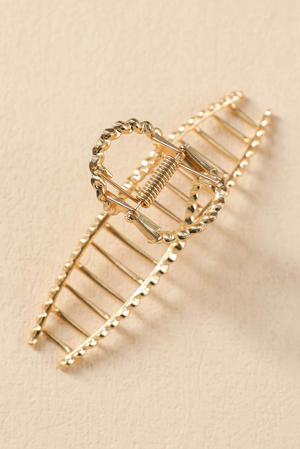 Gold Twist Large Alloy Hair Clip