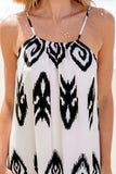 Black Western  Aztec Printed Fashion Vacation Sundress