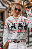 Women Ugly Christmas Tree Knit Sweater Pullover