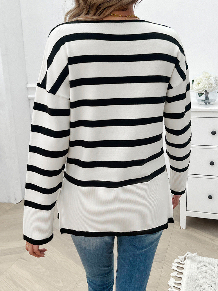 Women's Lightweight Long-Sleeve V-Neck Sweater