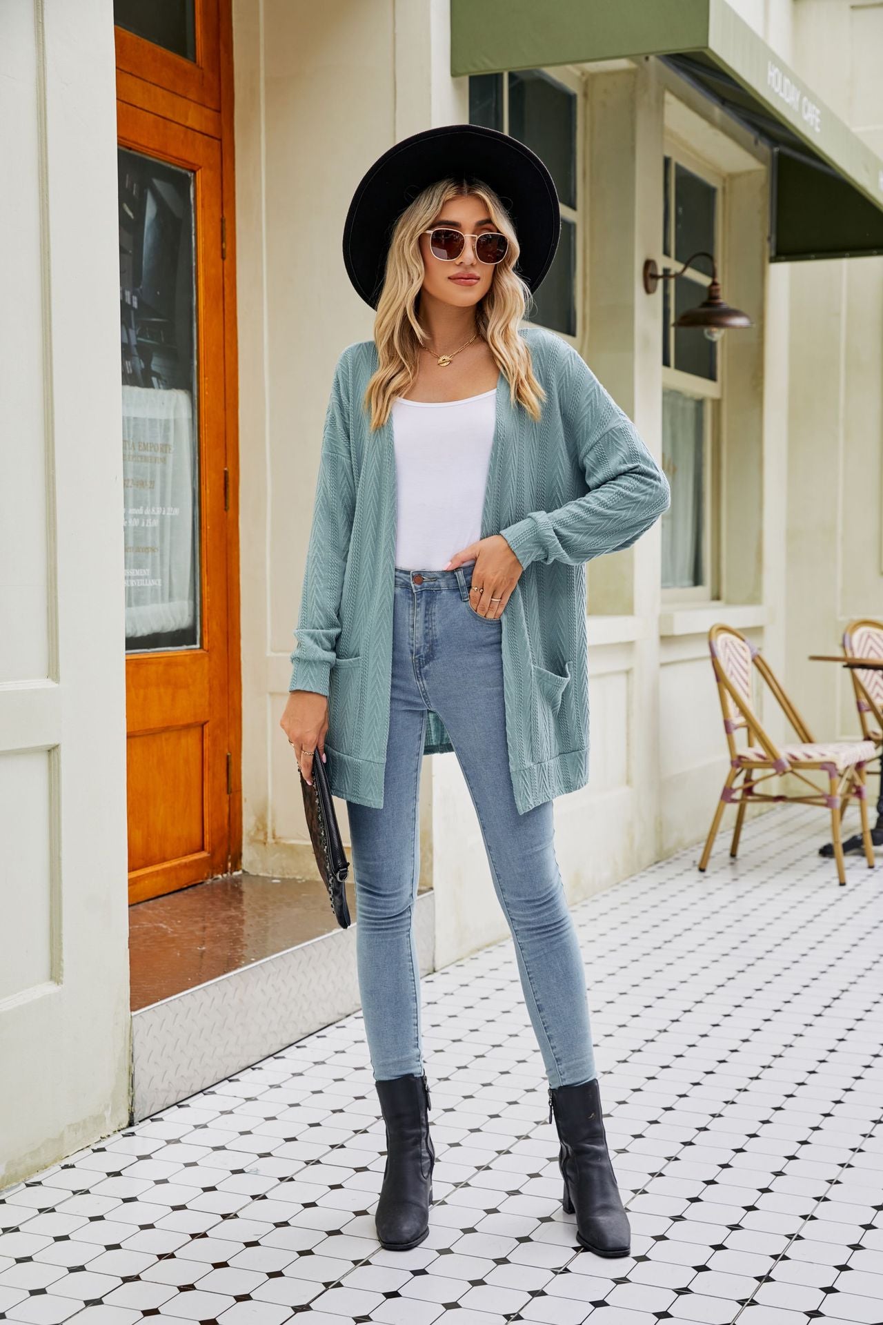 Women Long-Sleeved Cardigan Sweater