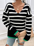 Women's Lightweight Long-Sleeve V-Neck Sweater