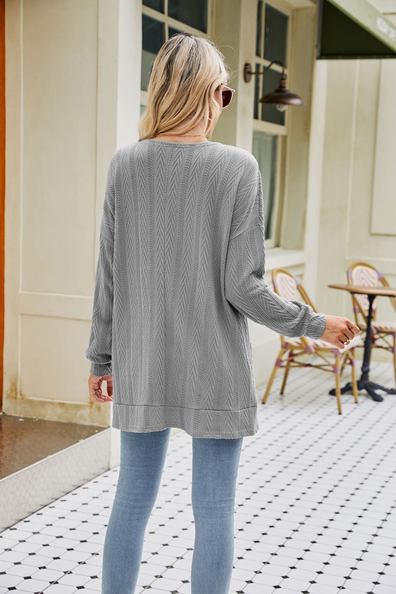 Women Long-Sleeved Cardigan Sweater