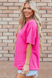 Bright Pink SUNSHINE ON MY MIND Graphic Tee