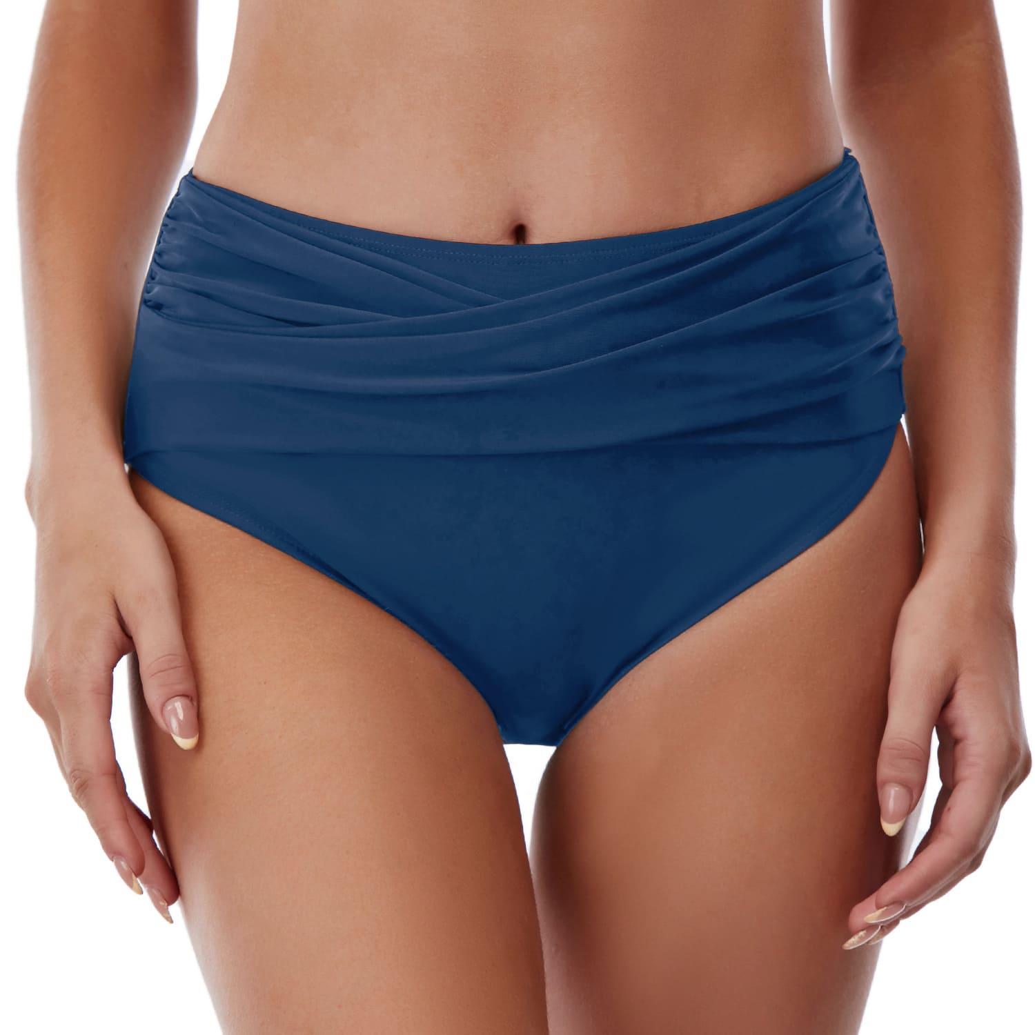 Plissierte Badeshorts Badehosen Damen Badeanzug Retro